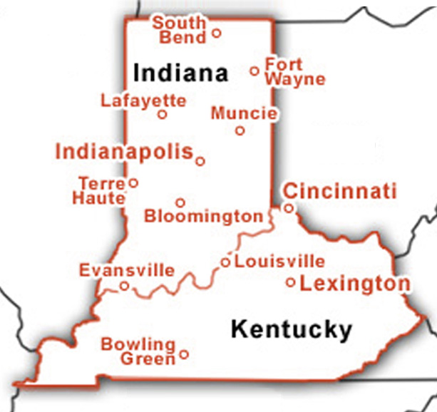 BEC service area Indiana and Kentucky